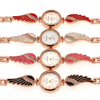 Πολύχρωμο Angel Wing Band Crystal Rhinestone Φόρεμα γυναικείο ρολόι Γυναικεία ρολόγια Ώρες φόρεμα χαλαζία Ρολόγια χειρός O91 κορίτσια