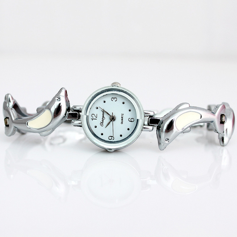 Υψηλής ποιότητας Fashion Woman Girl Dolphins Βραχιόλι από ανοξείδωτο ατσάλι με βραχιόλι με βραχιόλι O118 Drop shipping