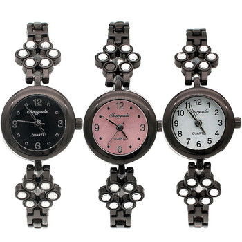 Μόδα γυναικείο ρολόι βραχιόλι Γυναικεία Γυναικεία ρολόγια χειρός Bling Crystal αναλογικό ρολόι Γυναικείο φόρεμα χαλαζία Ρολόι Montre Femme O144