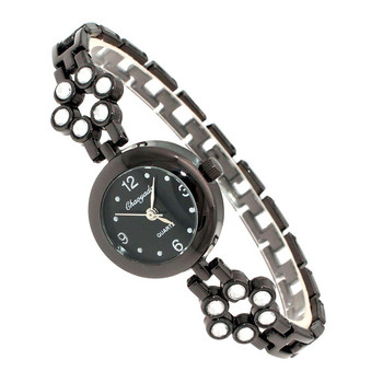 Моден дамски часовник с гривна Дамски дамски ръчни часовници Bling Crystal Аналогов часовник Женска рокля Кварцов часовник Montre Femme O144