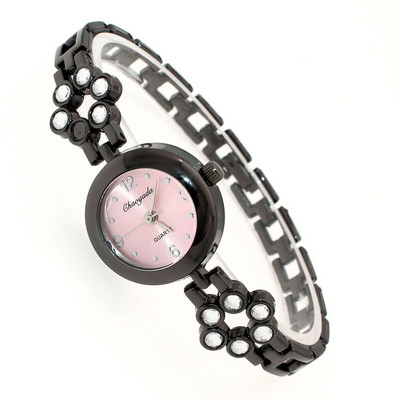 Modni ženski sat s narukvicom Ženski ženski ručni satovi Bling Crystal Analogni sat Ženska haljina Kvarcni sat Montre Femme O144