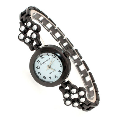 Modni ženski sat s narukvicom Ženski ženski ručni satovi Bling Crystal Analogni sat Ženska haljina Kvarcni sat Montre Femme O144