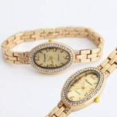 Luksuslik mood naiste käevõru Kell Naiste randmekellad Rhinestones Analoogkell Naiste kleit Kvartskell Montre Femme