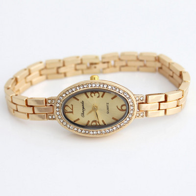 Luksuslik mood naiste käevõru Kell Naiste randmekellad Rhinestones Analoogkell Naiste kleit Kvartskell Montre Femme