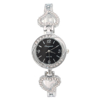 Μόδα γυναικείο ρολόι βραχιόλι Γυναικεία Γυναικεία ρολόγια χειρός Bling Crystal αναλογικό ρολόι Γυναικείο φόρεμα χαλαζία Ρολόι Montre Femme O140