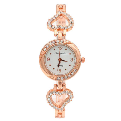 Moodne naiste käevõru Kell Naiste naiste randmekellad Bling Crystal Analoogkell Naiste kleit Kvartskell Montre Femme O140