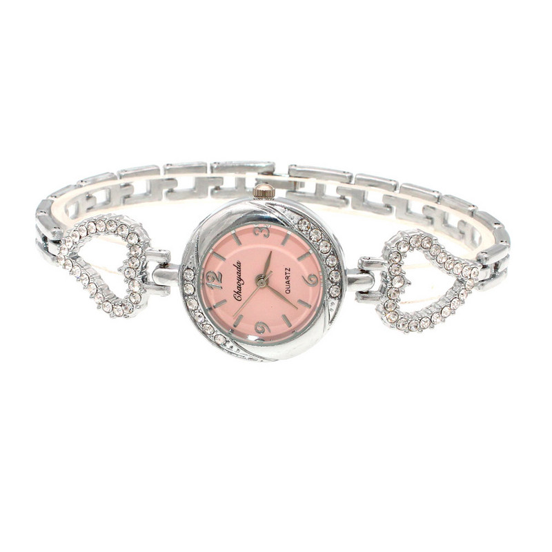 Moodne naiste käevõru Kell Naiste naiste randmekellad Bling Crystal Analoogkell Naiste kleit Kvartskell Montre Femme O140