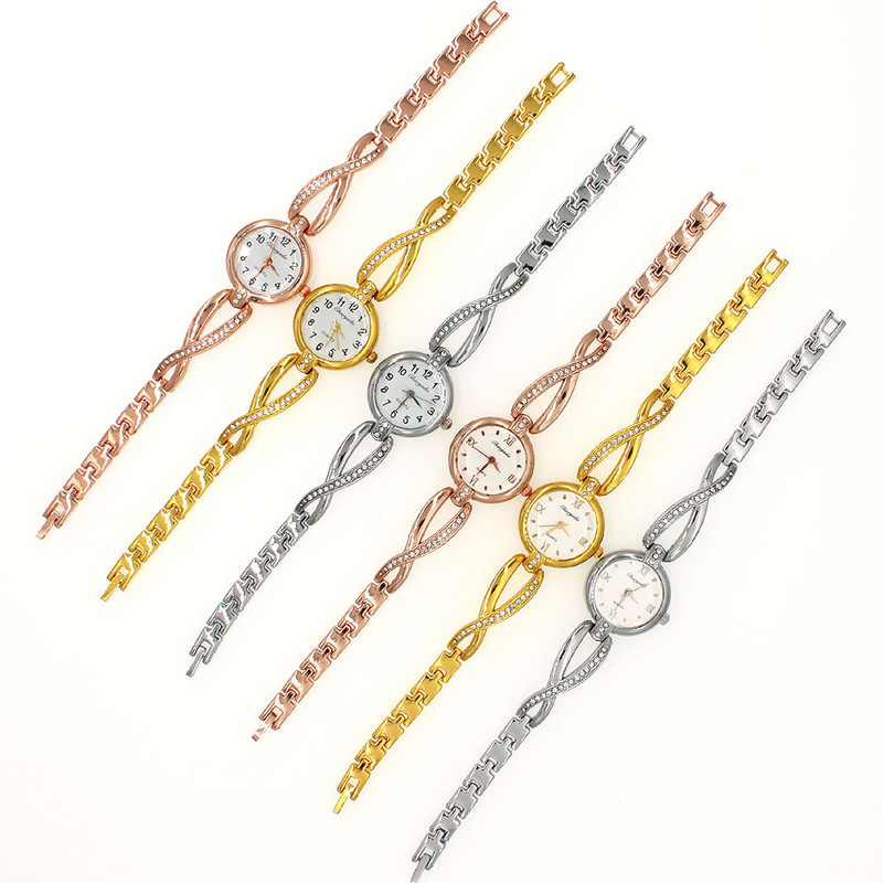 Madingi Kalnų krištoliniai laikrodžiai Moteriški Prabangūs Nerūdijančio plieno Apyrankės Laikrodžiai Moteriški Kvarciniai Suknelės Laikrodžiai reloj mujer Laikrodis