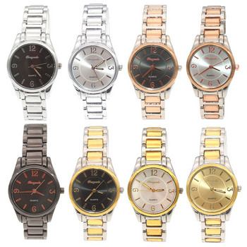 Чисто нови модни дамски часовници Луксозни златни, бели, черни повърхности, алуминиева каишка, мъжки бижута, кварцови спортни рокли, ръчен часовник NG50X