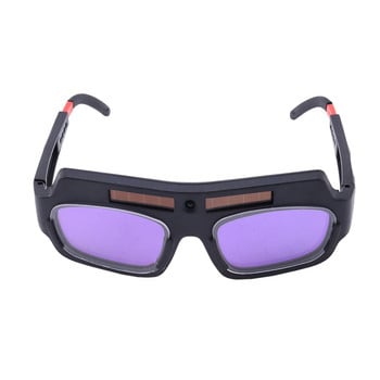 1Pc Solar Powered Auto Darkening Welding Mask Helmet Goggles Welder Glasses Arc Anti-shock φακός για προστασία ματιών