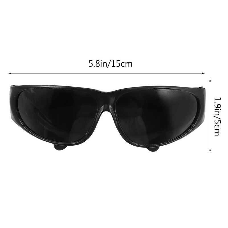 6 buc Ochelari de sudura Ochelari de protectie Protector pentru ochi Siguranta optica Abs Ochi Negri