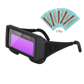 Solar Auto Darkening LCD κράνος συγκόλλησης γυαλιά μάσκα γυαλιά ματιών προστατευτικό Welder Cap Goggles Machine Μάσκα συγκόλλησης