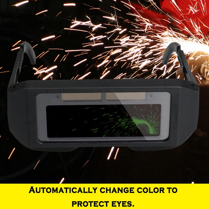 Solar Auto Darkening LCD Metināšanas ķivere Brilles Maska Aizsargbrilles Acu aizsargs Metinātāja vāciņš Aizsargbrilles Machine Lodēšanas maska