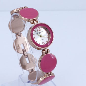 Дамски часовник Ladies Nobler Fashion 5 Colors Casual Wafer Design Round Dial Гривна Часовник Mujor Quartz Ръчен часовник Female Relojes