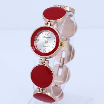 Дамски часовник Ladies Nobler Fashion 5 Colors Casual Wafer Design Round Dial Гривна Часовник Mujor Quartz Ръчен часовник Female Relojes