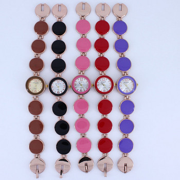 Γυναικείο ρολόι Γυναικείο ρολόι Nobler Fashion 5 χρωμάτων Casual σχέδιο γκοφρέτας Βραχιόλι με στρογγυλό καντράν Ρολόι Mujor Quartz Wristwatch Female Relojes