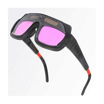 Solar Powered Auto Darkening Welding Mask Goggles Welder Glasses με 5 τμχ προστατευτικούς φακούς υπολογιστή και θήκη αποθήκευσης