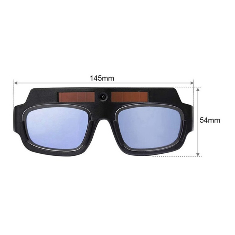 Solar Powered Auto Darkening Welding Mask Goggles Welder Glasses με 5 τμχ προστατευτικούς φακούς υπολογιστή και θήκη αποθήκευσης