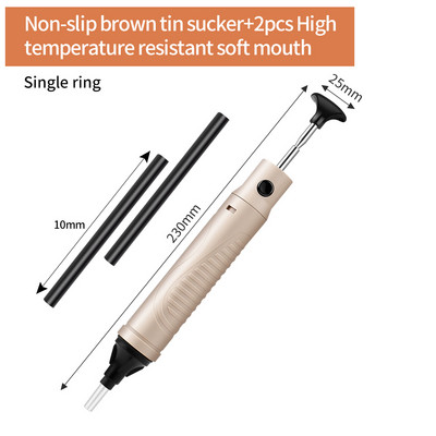 LUXIANZI dvigubo žiedo išlitavimo siurblys, plastikinis galingas litavimo siurblys, vakuuminis siurblys, litavimo pistoletas Pompe A Dessouder