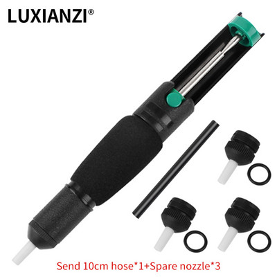 LUXIANZI dvigubo žiedo išlitavimo siurblys, plastikinis galingas litavimo siurblys, vakuuminis siurblys, litavimo pistoletas Pompe A Dessouder