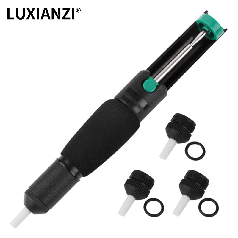 LUXIANZI dvigubo žiedo išlitavimo siurblys, plastikinis galingas litavimo siurblys, vakuuminis siurblys, litavimo pistoletas Pompe A Dessouder