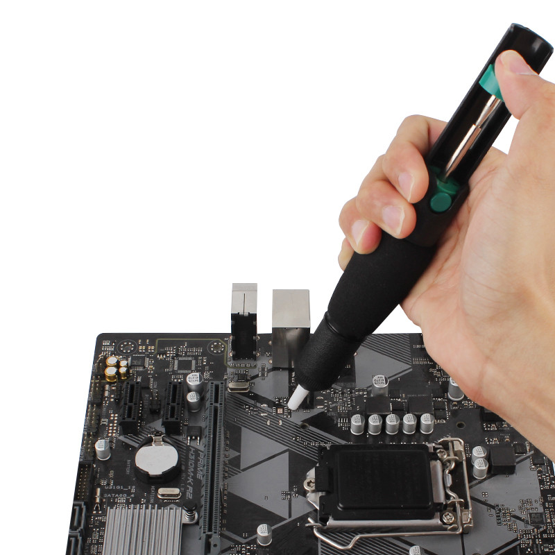 LUXIANZI dvigubo žiedo išlitavimo siurblys, plastikinis galingas litavimo siurblys, vakuuminis siurblys, litavimo pistoletas Pompe A Dessouder