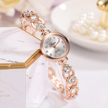 Дамски часовници 2022 Луксозни марки Гривна с кристали от неръждаема стомана Ръчен часовник Модна дамска рокля Reloj Mujer Montre Femme