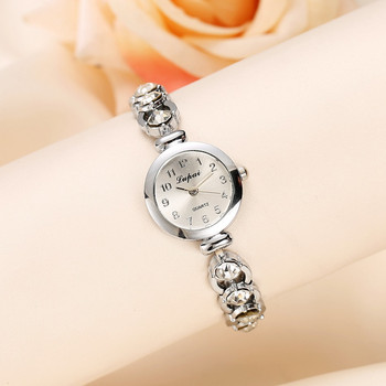Дамски часовници 2022 Луксозни марки Гривна с кристали от неръждаема стомана Ръчен часовник Модна дамска рокля Reloj Mujer Montre Femme