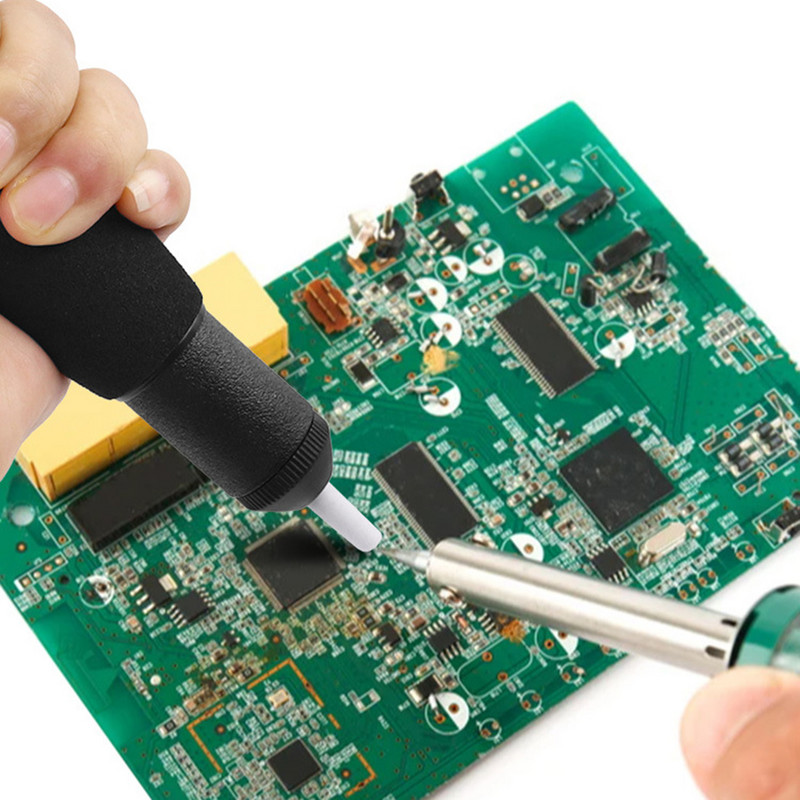 Pompă de dezlipire din metal aluminiu Pistol de tablă de aspirație Îndepărtare stilou de lipit Îndepărtare în vid Fier de lipit Dislip de lipit Instrumente de sudură manuală