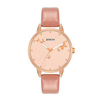 Elegantiškas paprasto drugelio dizaino ciferblatas moteriškas laikrodžiai Moteriški madingi prabangūs suknelių laikrodis Laisvalaikis moteriškas kvarco odinis laikrodis 2022 m.