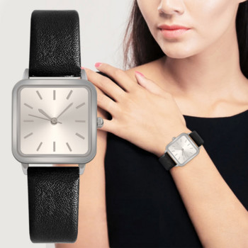 Πολυτελές ρολόι χαλαζία Γυναικείο ρολόι μόδας μονόχρωμο Simplicity Commuting στυλ PU Γυναικείο casual ρολόι χειρός 2023