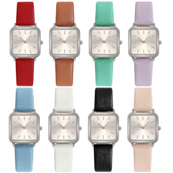 Πολυτελές ρολόι χαλαζία Γυναικείο ρολόι μόδας μονόχρωμο Simplicity Commuting στυλ PU Γυναικείο casual ρολόι χειρός 2023