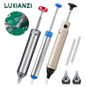 LUXIANZI alumínium kiforrasztó szivattyú szívó ón pisztoly forrasztó szívótoll eltávolítása nagy teljesítményű vákuum forrasztópáka hegesztő javító szerszámok