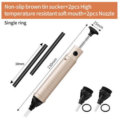 LUXIANZI alumínium kiforrasztó szivattyú szívó ón pisztoly forrasztó szívótoll eltávolítása nagy teljesítményű vákuum forrasztópáka hegesztő javító szerszámok