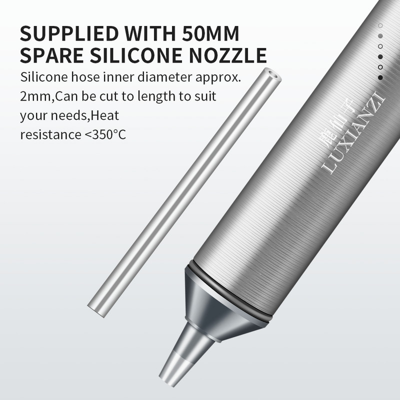 LUXIANZI alumínium kiforrasztó szivattyú szívó ón pisztoly forrasztó szívótoll eltávolítása nagy teljesítményű vákuum forrasztópáka hegesztő javító szerszámok