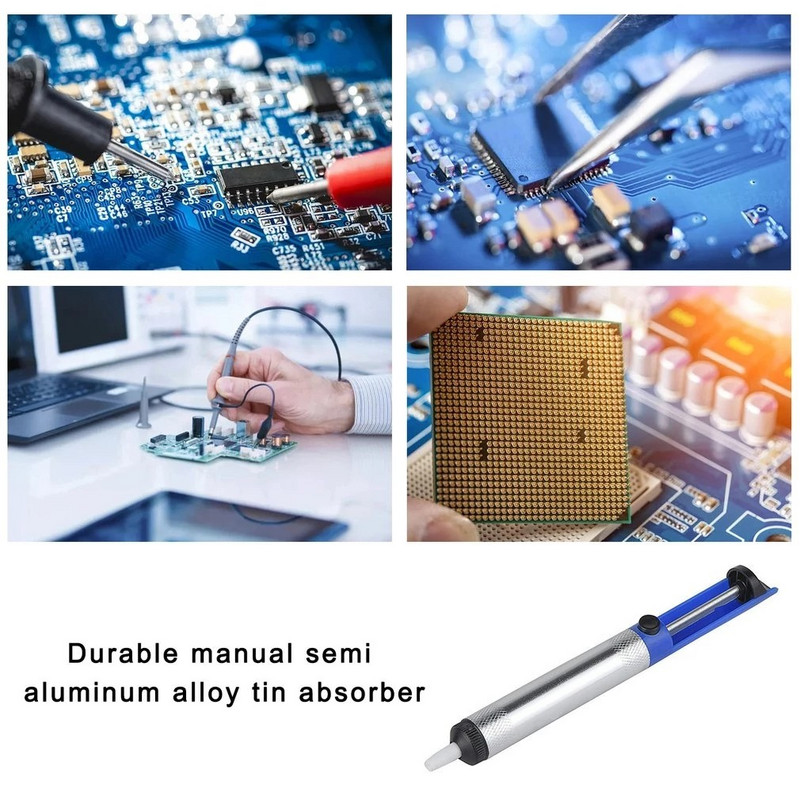Forró alumínium fém kiforrasztó szivattyú szívó ón pisztoly forrasztó toll vákuum eltávolító eszköz vas deforrasztó kézi hegesztő szerszám