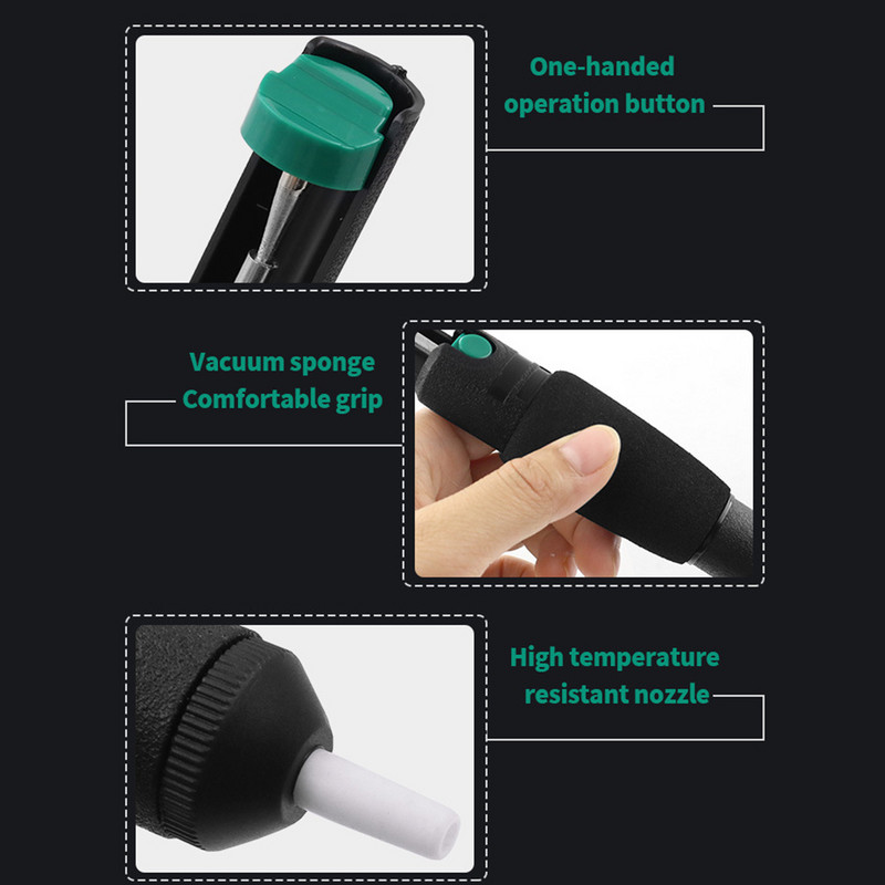 Litavimo siurblio rankinis litavimo siurblys su kempinės dangteliu Nešiojamasis skardos siurblys skardos ištraukiklio pašalinimo įrankis Litavimo siurblys M56