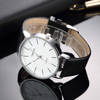 Изчистен стил Бели кожени часовници Дамски моден часовник Минималистичен дамски ежедневен ръчен часовник Женски кварцов часовник Reloj Mujer 2023