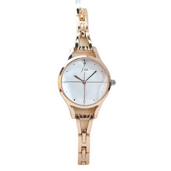 Πολυτελές ρολόι βραχιόλι για γυναίκες Κομψά ροζ χρυσό γυναικεία ρολόγια χειρός Rhinestone Απλή μόδα Γυναικείο Quartz relogio feminino