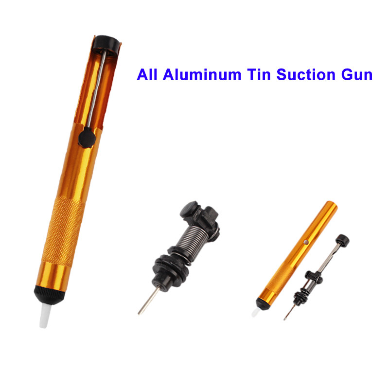 Pistol de tablă cu aspirație puternică, cu vid manual, unelte de sudură manuală, antistatic și anti-alunecare, integral din aluminiu, semi-aluminiu