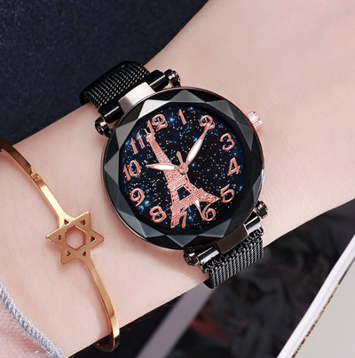 Modni kvarcni sat za žene Luksuzni ženski satovi Sat Ručni sat Bijeli remen od nehrđajućeg čelika Klasični satovi Dnevni darovi