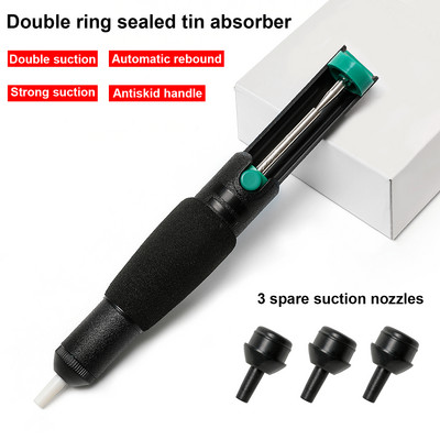 metinis Solder Sucker Pen Litavimo siurblio Įrankio Pašalinimo Įtaisas Vakuuminis Lituoklis Desolder Elektroninis Komponentas