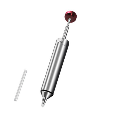 Pompă profesională de dezlipire din aluminiu, metal, instrument de îndepărtare a lipirii, aspirator puternic și duză de rezervă din silicon