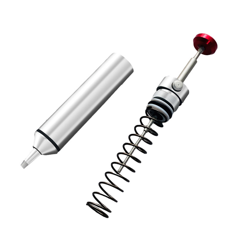 Pompă profesională de dezlipire din aluminiu, metal, instrument de îndepărtare a lipirii, aspirator puternic și duză de rezervă din silicon