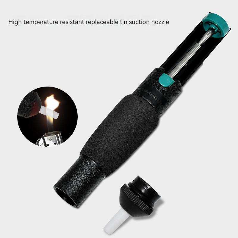 Pompă de dezlipire din metal aluminiu Pistol de tablă de aspirație Îndepărtare stilou de lipit Îndepărtare în vid Fier de lipit Dislip de lipit Instrumente de sudură manuală