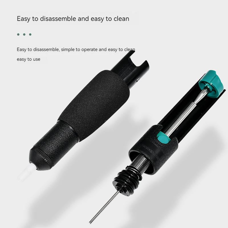 Pompă de dezlipire din metal aluminiu Pistol de tablă de aspirație Îndepărtare stilou de lipit Îndepărtare în vid Fier de lipit Dislip de lipit Instrumente de sudură manuală