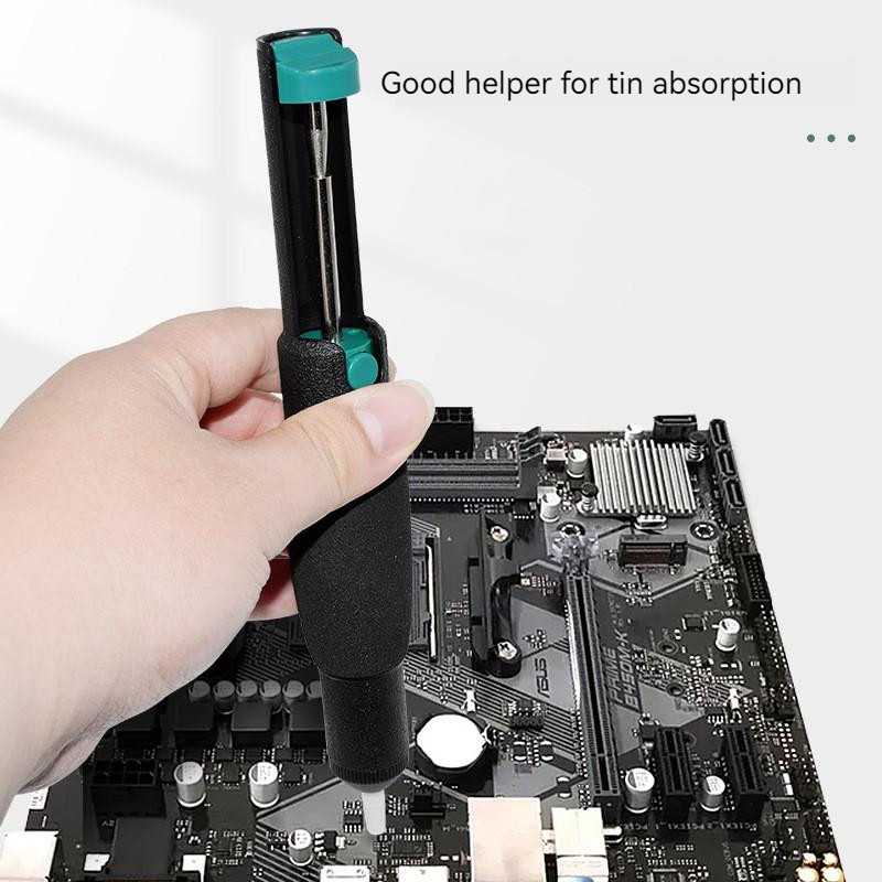 Pompă de dezlipire din metal aluminiu Pistol de tablă de aspirație Îndepărtare stilou de lipit Îndepărtare în vid Fier de lipit Dislip de lipit Instrumente de sudură manuală