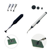 IC SMD vakuuma sūkšanas pildspalvas noņemšanas sūknis IC SMD pincetes savācējs rokas instrumenta lodēšana atlodēšanai + 3 sūkšanas galvenes