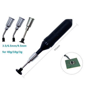 IC SMD Vacuum Sucking Suction Remover Sucker Pump IC SMD Tweezer Pick Up Hand Tool Solder Desoldering +3 Suction Headers