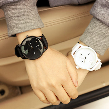 Мека силиконова каишка желе кварцов часовник Ръчни часовници за жени Любовници relogio miler мъжки часовник черен бял часовник двойка